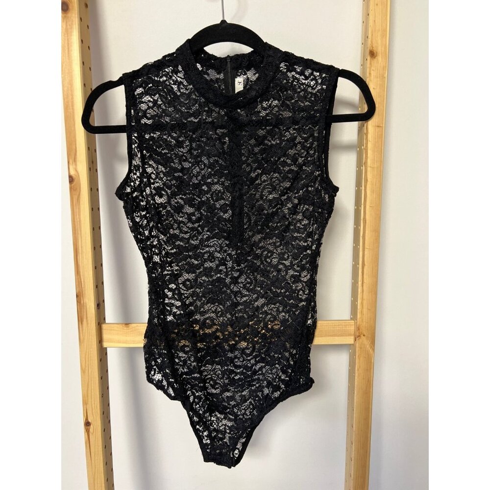 Supertrash Tank Lace Bodysuit Black ( 38 )